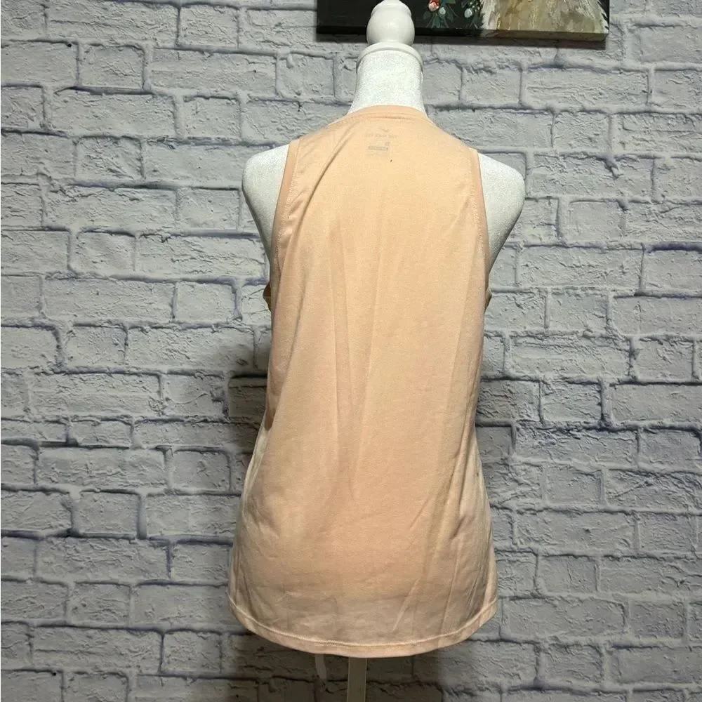 Nike Women's Dri-fit Training Tank Top peach/pink Size Small